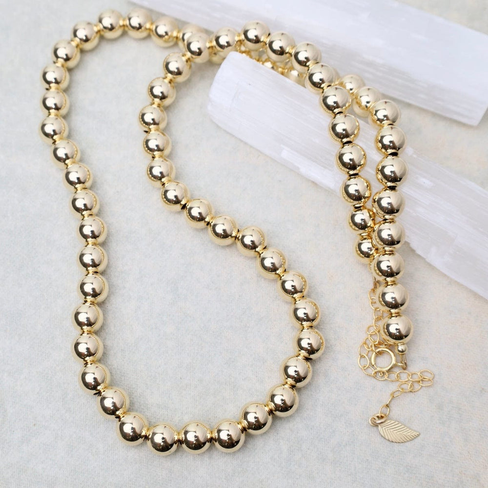 
                  
                    NKL-GF 8mm Gold Filled Bead Necklace
                  
                