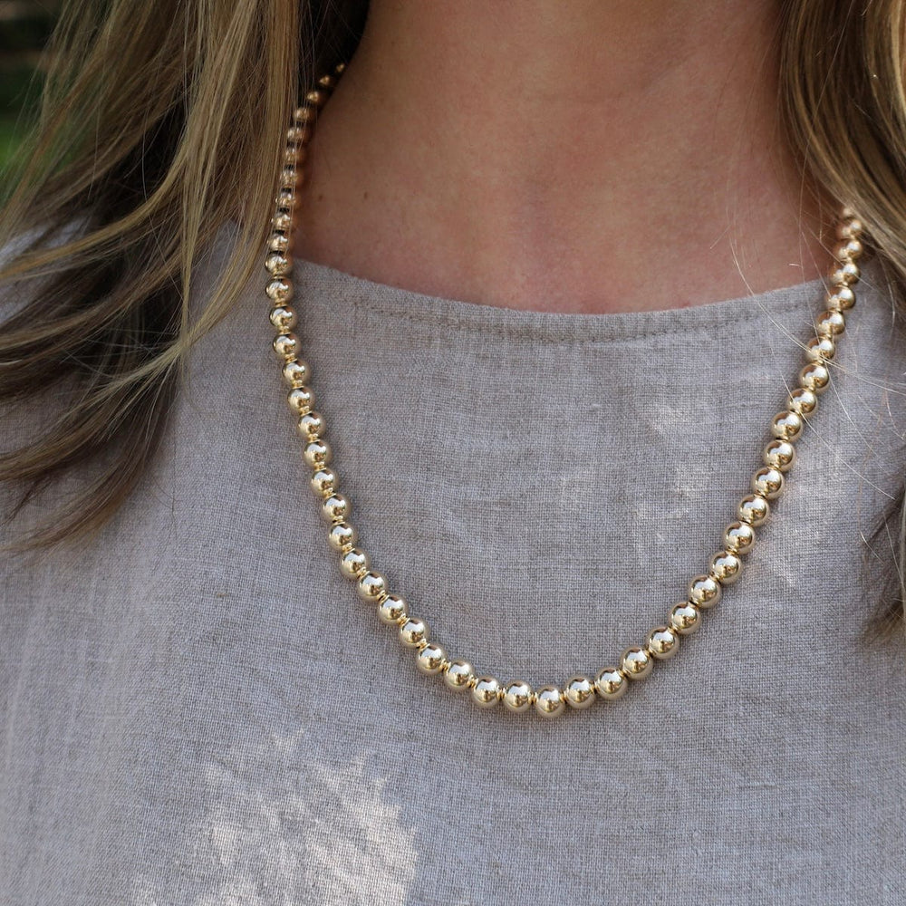 
                  
                    NKL-GF 8mm Gold Filled Bead Necklace
                  
                