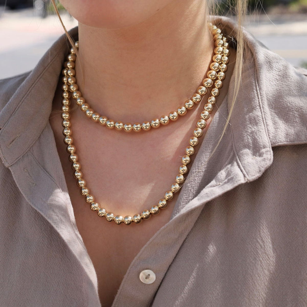 
                  
                    NKL-GF 8mm Gold Filled Bead Necklace
                  
                