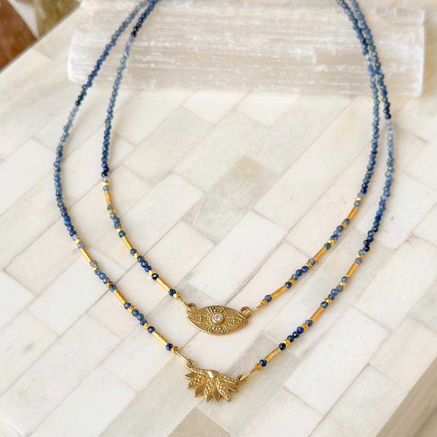 
                  
                    NKL-GF Ajna Necklace - Blue Sapphire
                  
                