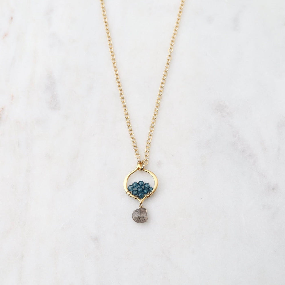 
                      
                        NKL-GF Arabesque Labradorite and Blue Quartz Necklace
                      
                    