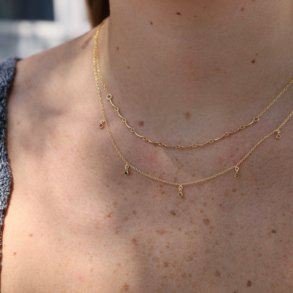 NKL-GF Bar Chain Layering Necklace