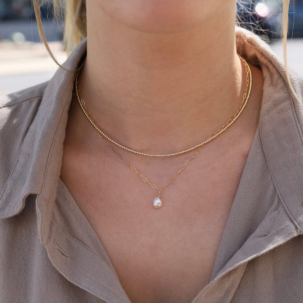 
                      
                        NKL-GF Baroque Pearl Necklace Gold Filled
                      
                    