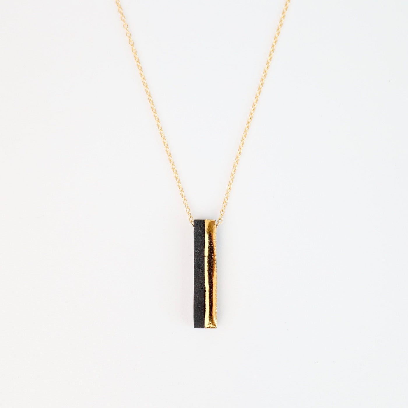 NKL-GF Black Bar 2 Necklace