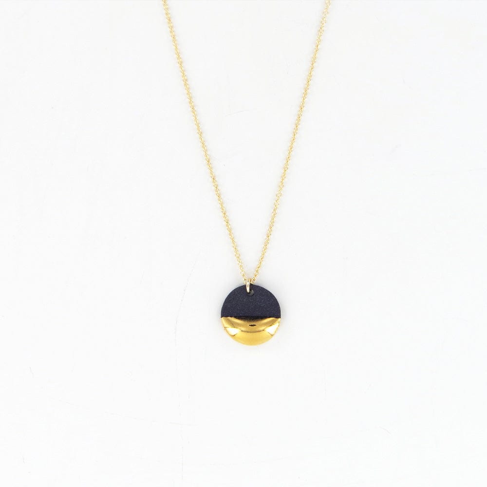 
                      
                        NKL-GF Black Gold Dipped Flat Circle Necklace
                      
                    