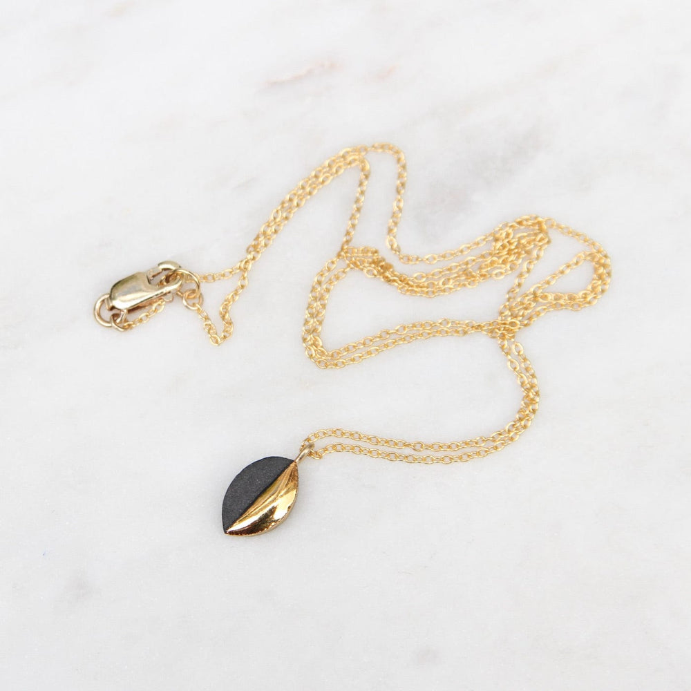 
                  
                    NKL-GF Black Gold Dipped Mini Marquise Necklace
                  
                