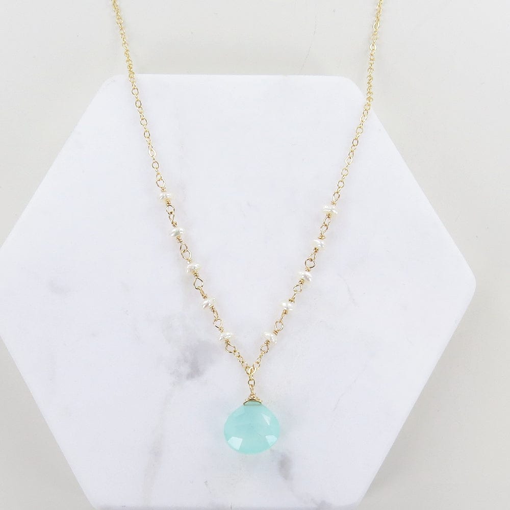 
                      
                        NKL-GF CHALCEDONY PEARL NECKLACE
                      
                    