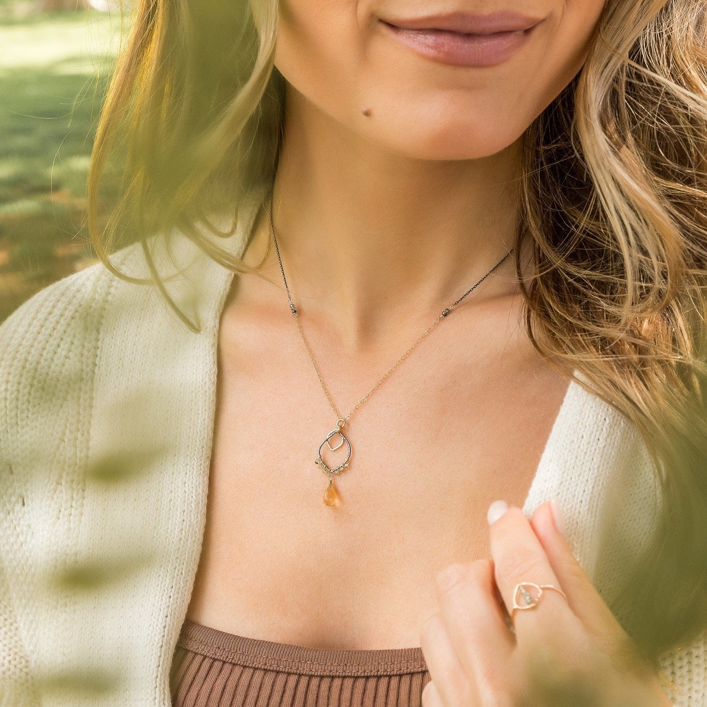 NKL-GF Citrine Vine Necklace