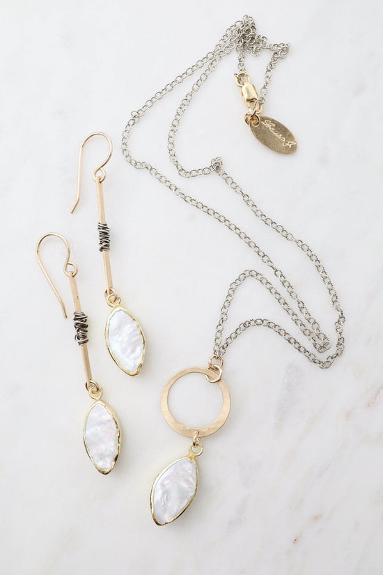 NKL-GF Disc Necklace with Pearl