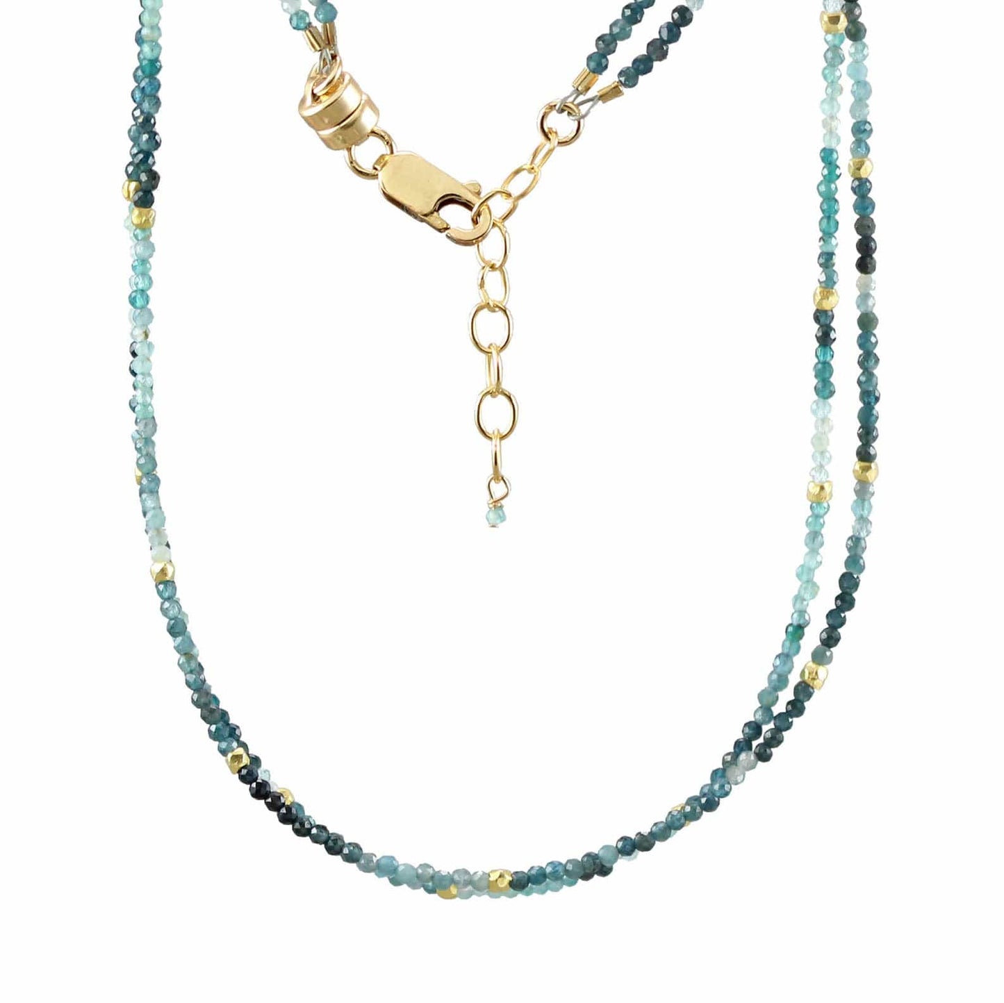 NKL-GF Double Strand Grandidierite Necklace