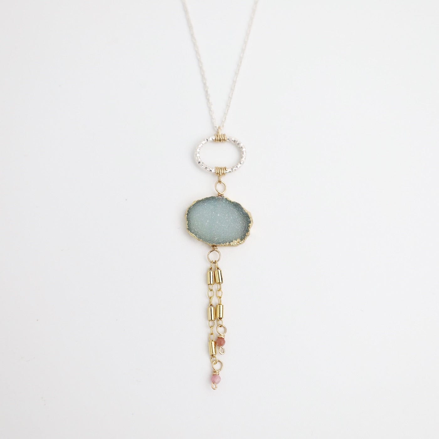 NKL-GF Druzy & Tourmaline Necklace