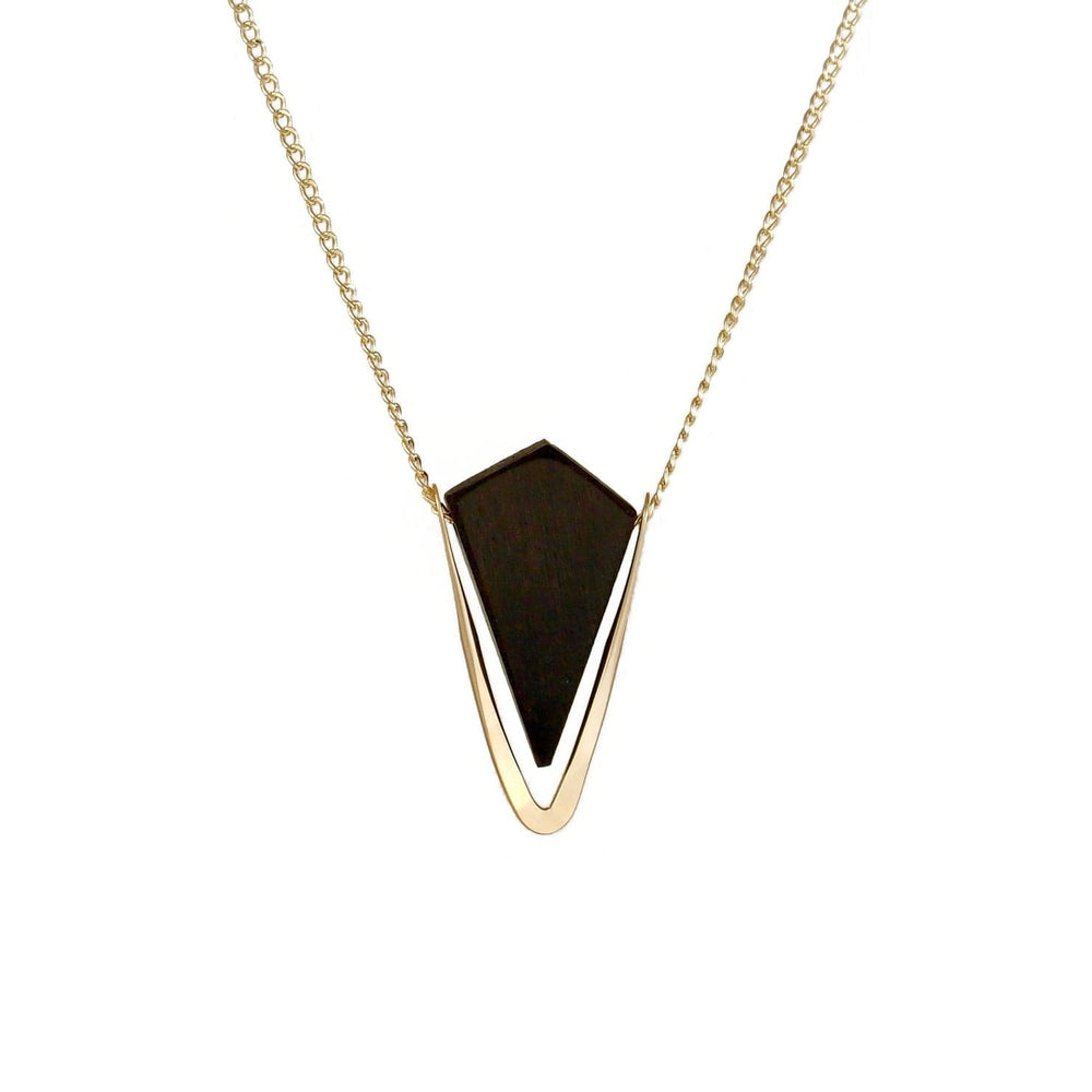 
                      
                        NKL-GF Ebony Pyramid Necklace Gold
                      
                    