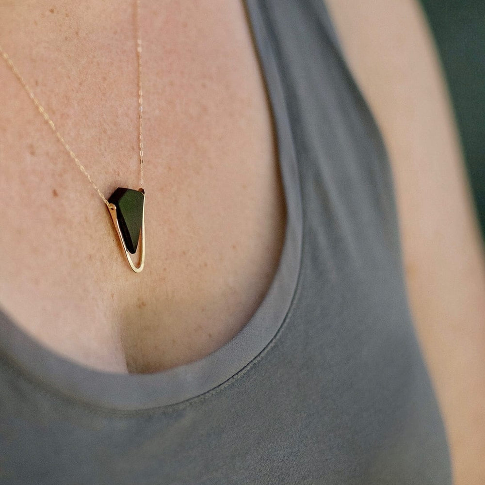 
                      
                        NKL-GF Ebony Pyramid Necklace Gold
                      
                    