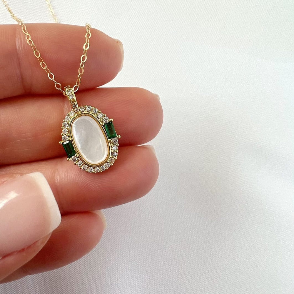 
                  
                    NKL-GF Emerald Bay Mother of Pearl Pendant Necklace
                  
                