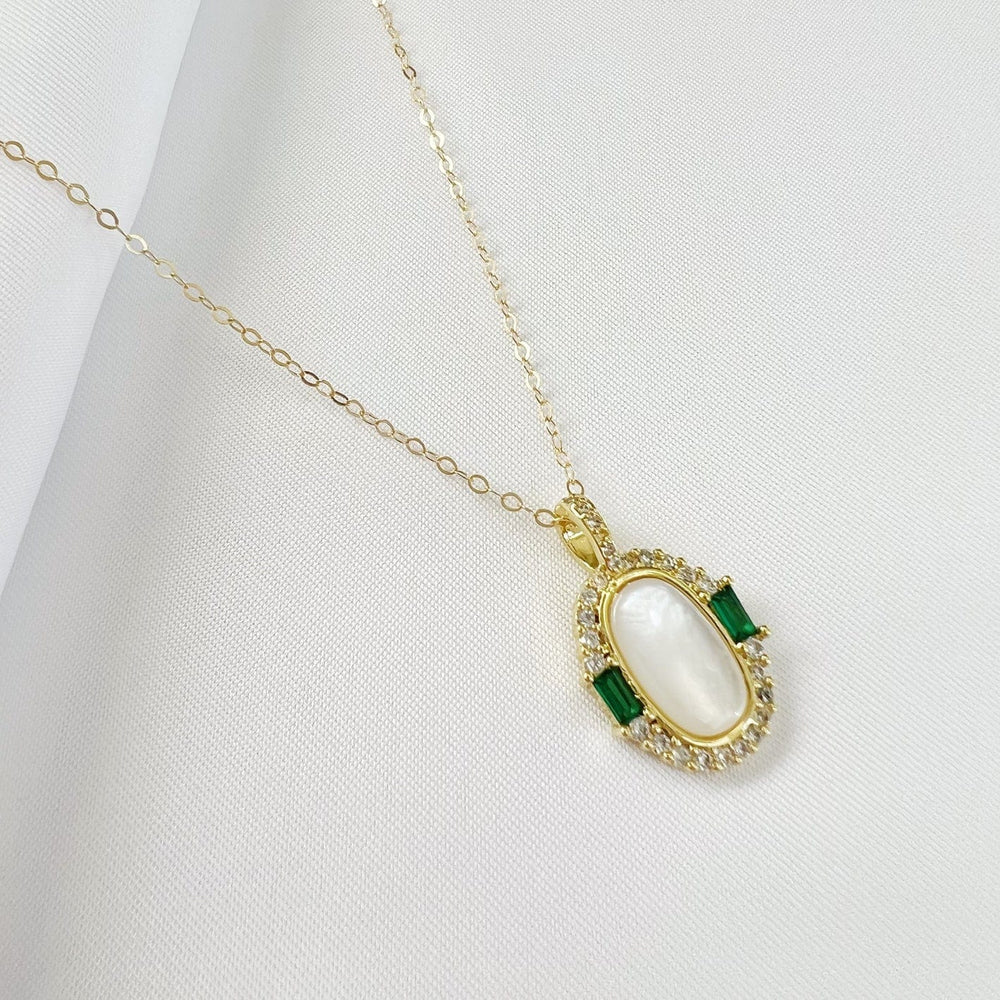 
                  
                    NKL-GF Emerald Bay Mother of Pearl Pendant Necklace
                  
                