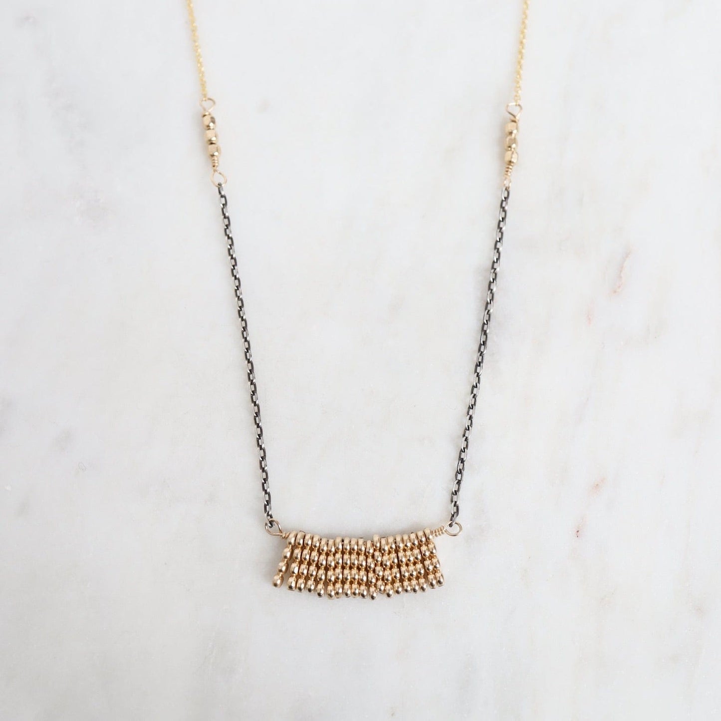 NKL-GF Fan Bar Necklace