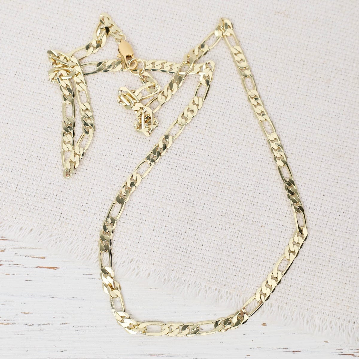 NKL-GF Figaro Gold Chain Necklace