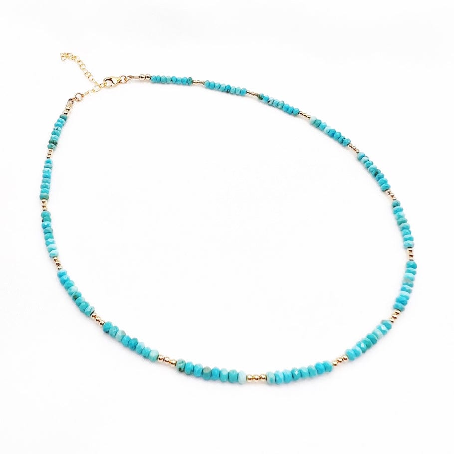 NKL-GF Free Spirit Turquoise Beaded Necklace Gold Filled