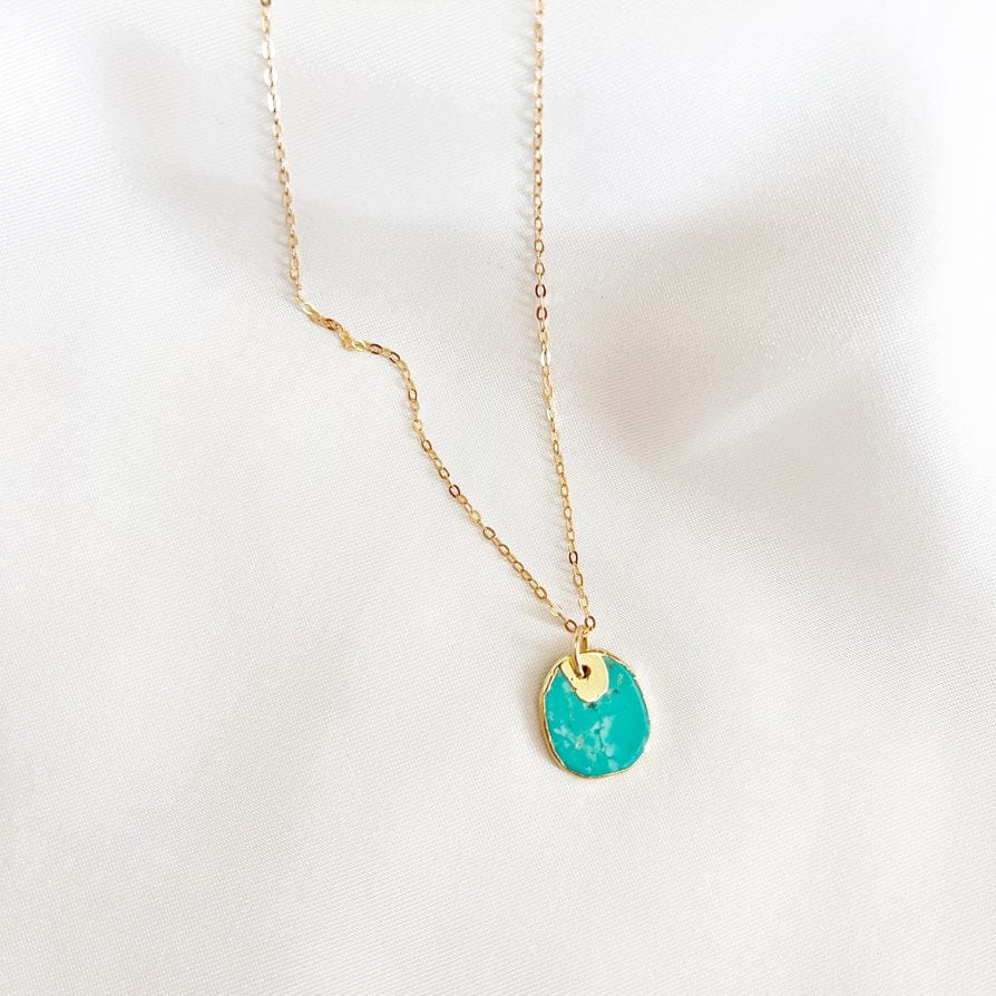 NKL-GF Free Spirit Turquoise Pendant Necklace Gold Filled