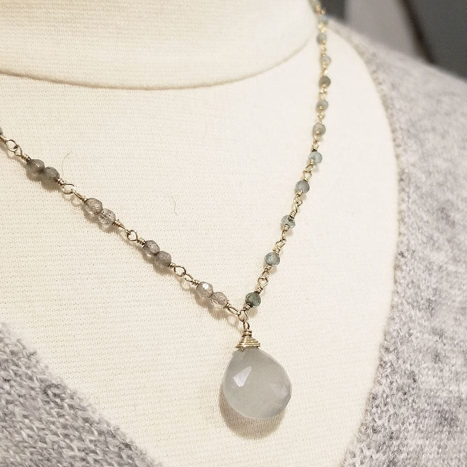 
                  
                    NKL-GF Gold Fill Moss Aquamarine Necklace
                  
                