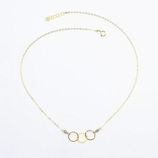 Load image into Gallery viewer, NKL-GF Gold Filled 3 Ring Necklace

