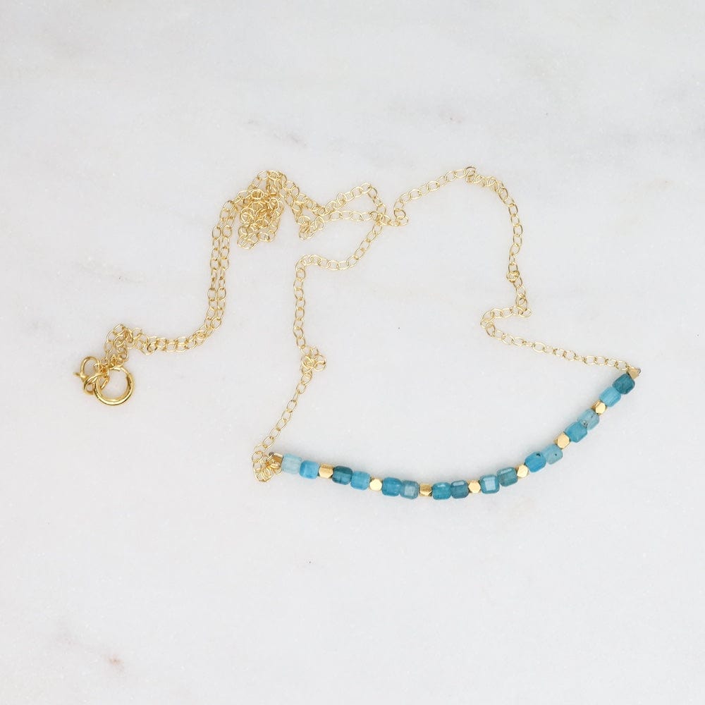 NKL-GF Gold Filled Chain with Gemstone & 18k Gold Vermeil