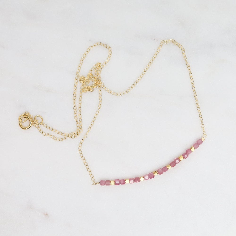 NKL-GF Gold Filled Chain with Gemstone & 18k Gold Vermeil