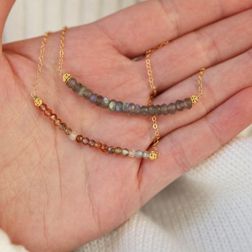 
                  
                    NKL-GF Gold Filled Chain with Gemstone Arc - Labradorite
                  
                