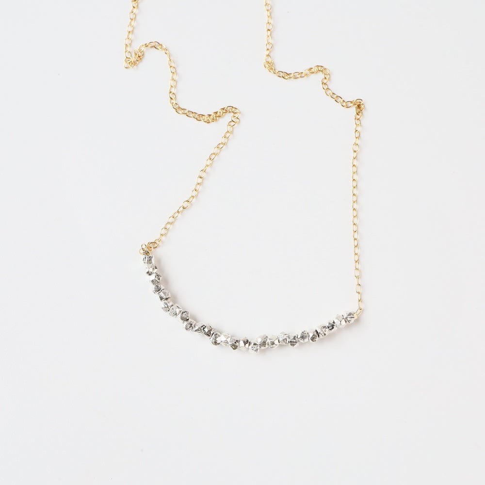 
                      
                        NKL-GF Gold Filled Chain with Gemstone Arc - Silver Nugge
                      
                    