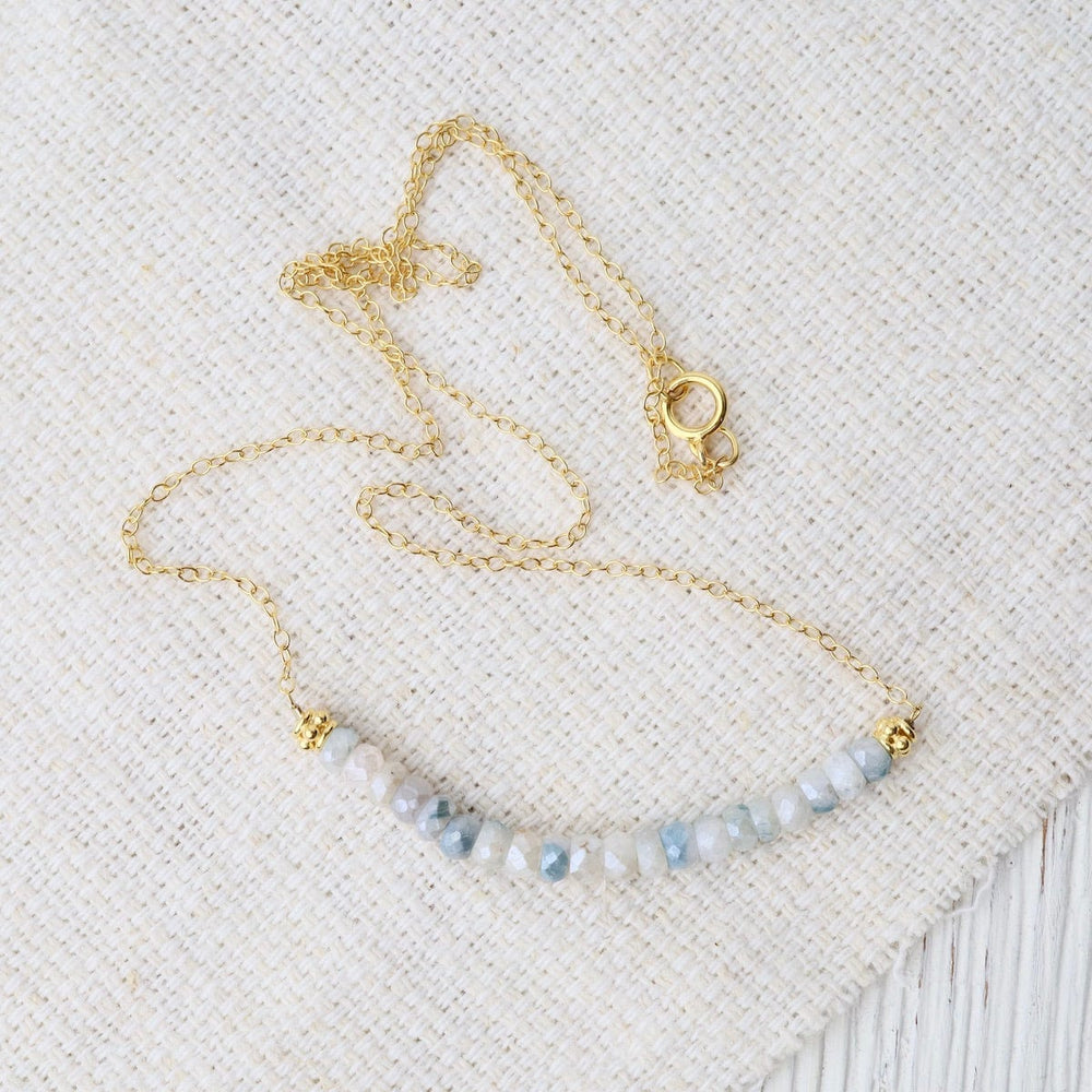 
                      
                        NKL-GF Gold Filled Chain with Gemstone Arc - Silverite
                      
                    