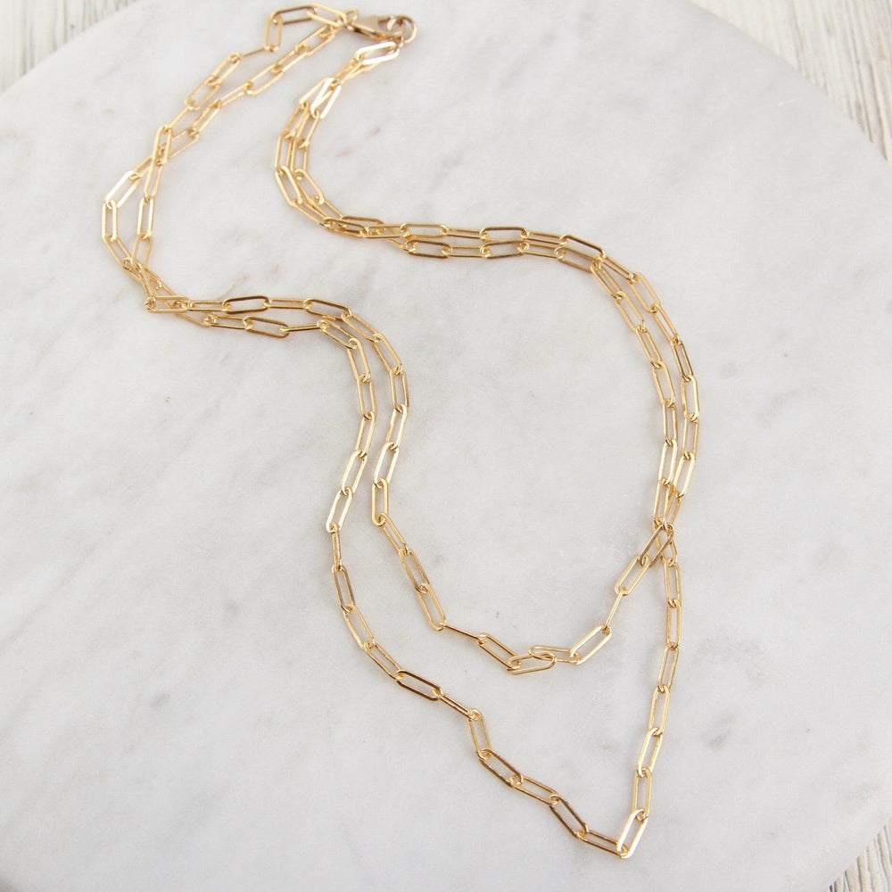 
                  
                    NKL-GF Gold Filled Double Paperclip Chain Necklace
                  
                