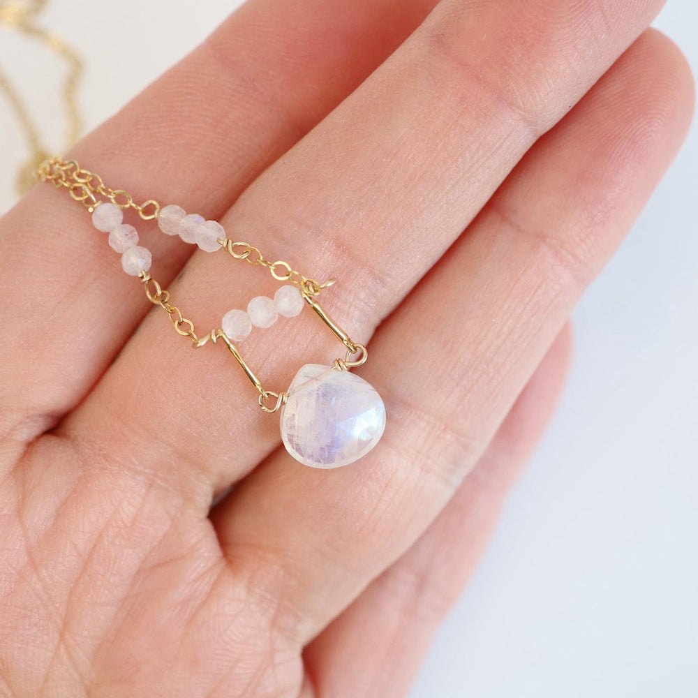 
                      
                        NKL-GF Gold Filled Drop Down Moonstone Necklace
                      
                    