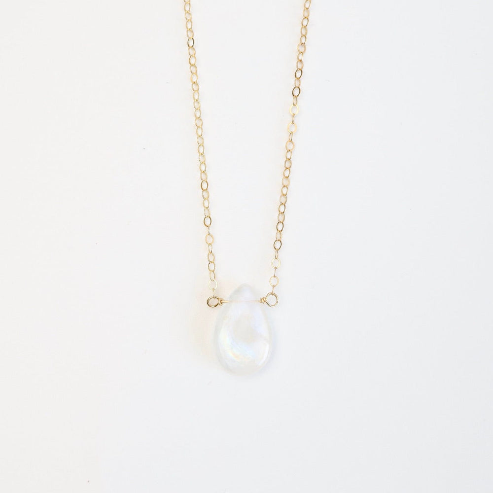 
                  
                    NKL-GF Gold Filled Smooth Rainbow Moonstone Drop Necklace
                  
                