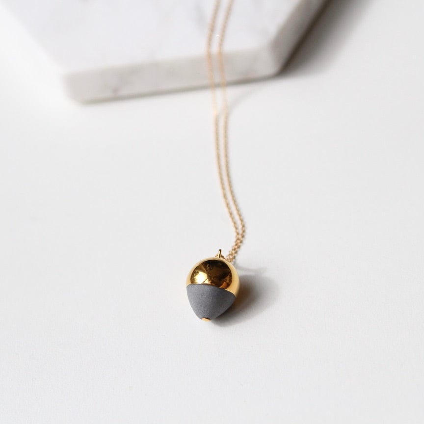 
                  
                    NKL-GF Gold & Grey Acorn Necklace
                  
                