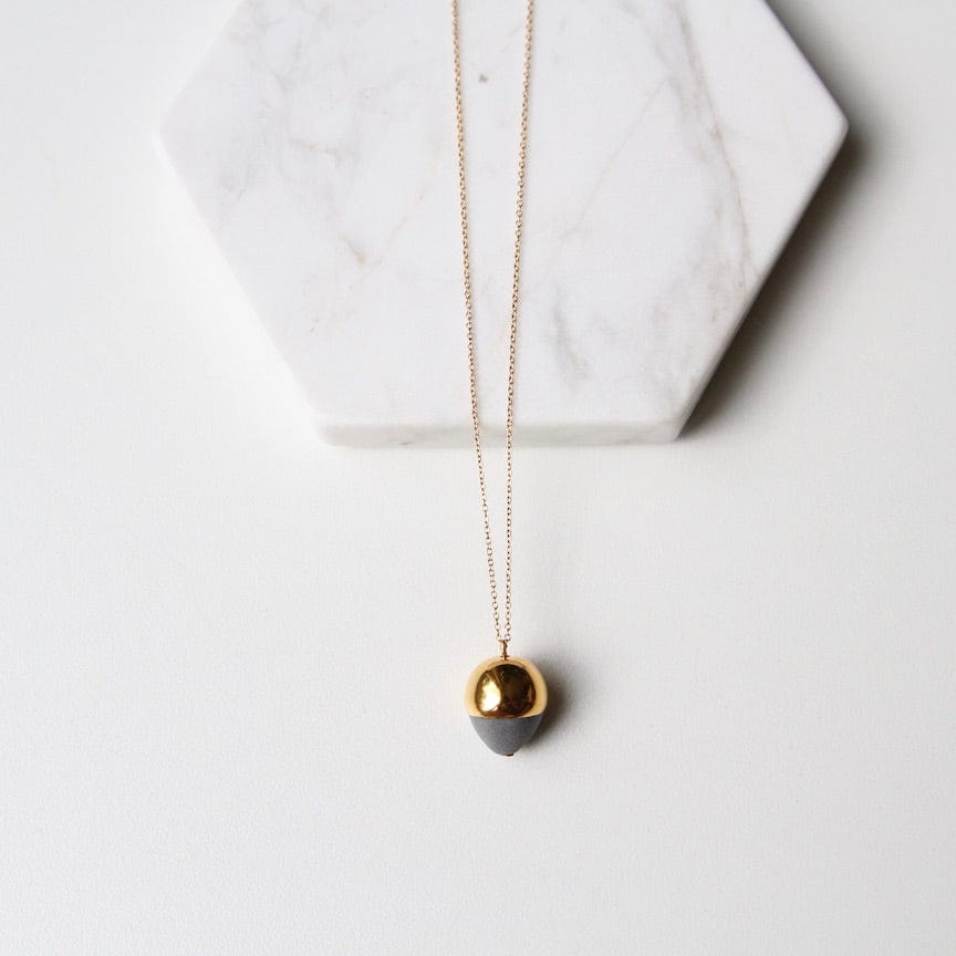 
                  
                    NKL-GF Gold & Grey Acorn Necklace
                  
                