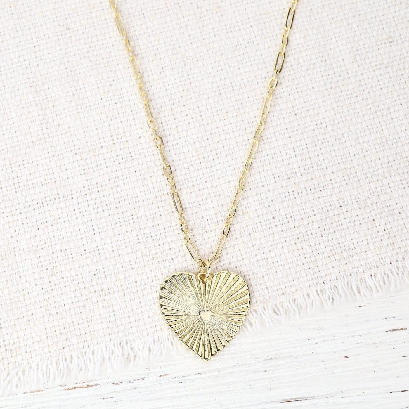 NKL-GF Gold Heart Pendant Necklace