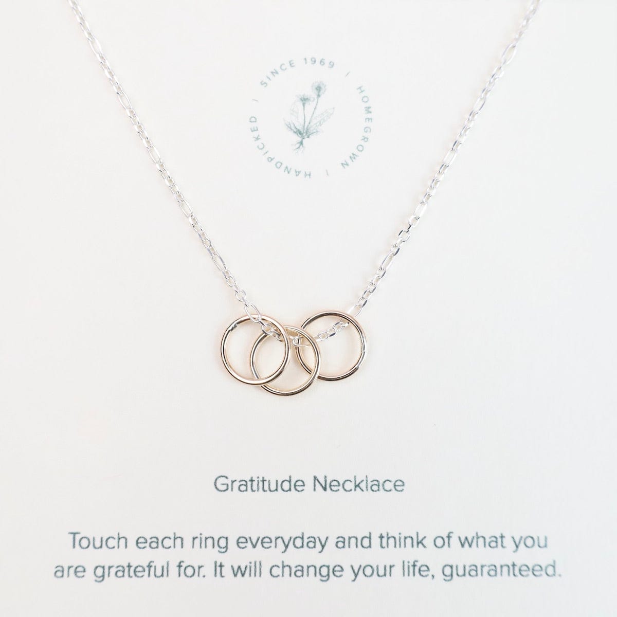 NKL-GF Gratitude Necklace with Gold Filled Rings