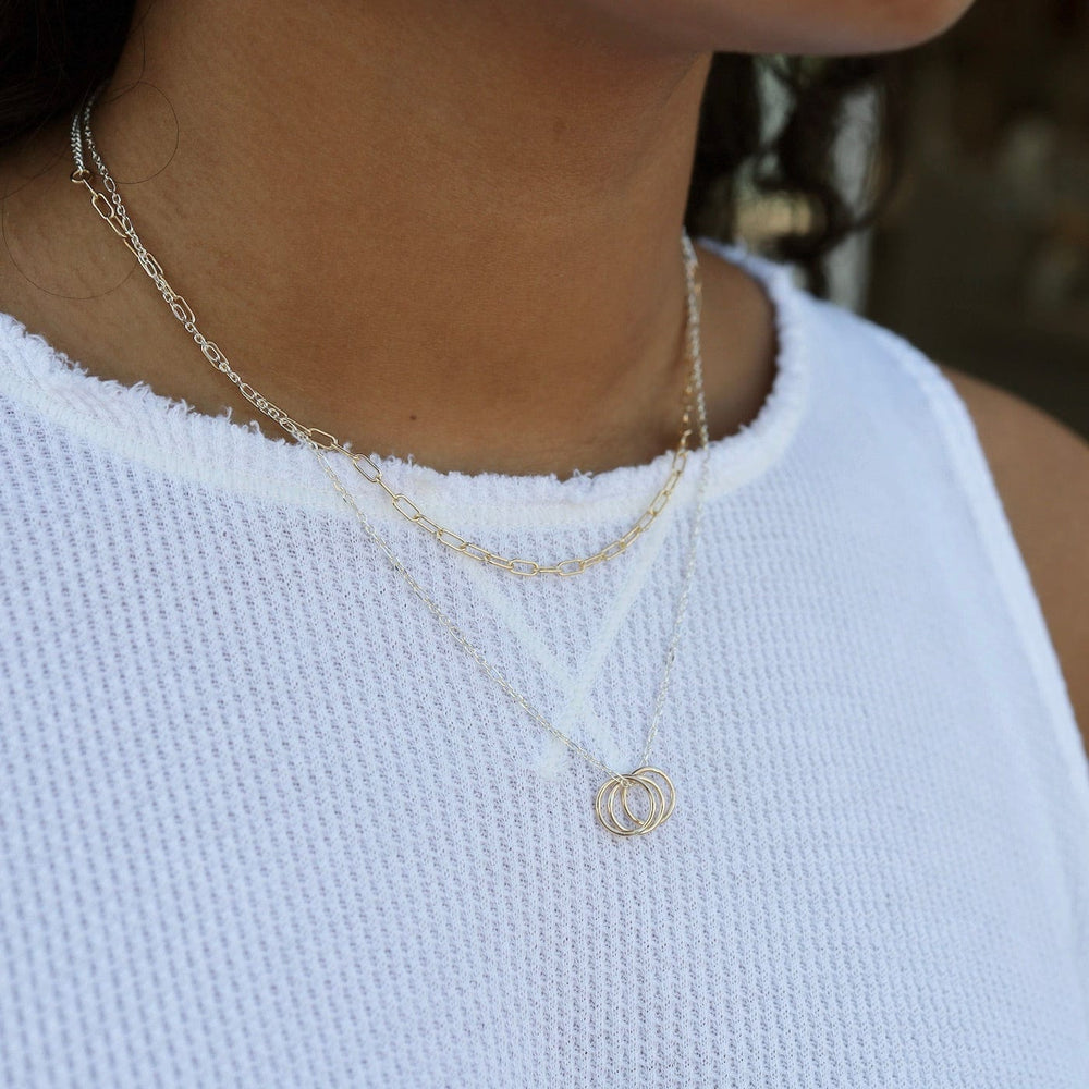 
                      
                        NKL-GF Gratitude Necklace with Gold Filled Rings
                      
                    