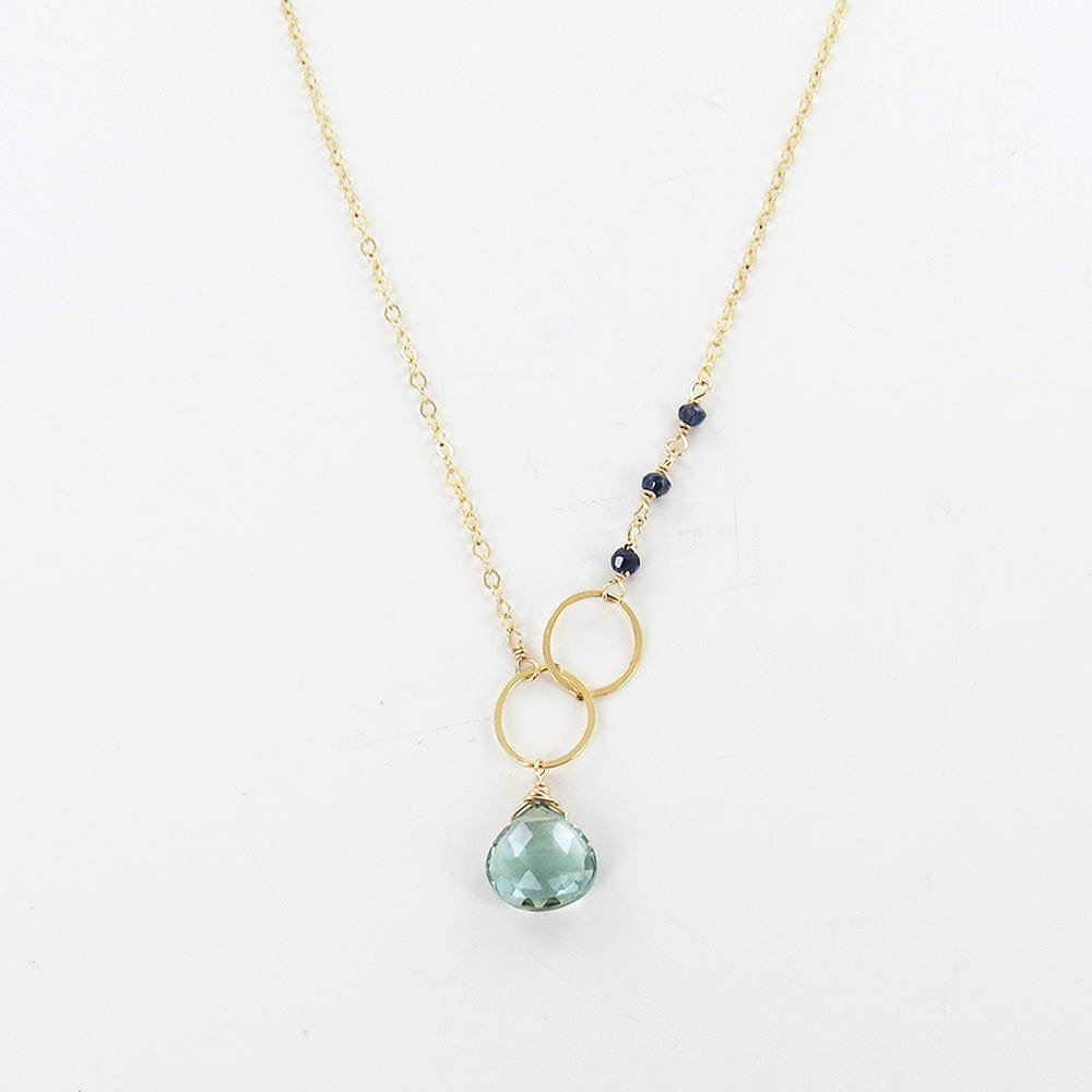 
                  
                    NKL-GF GREEN AMETHYST LOOPED GOLD NECKLACE
                  
                