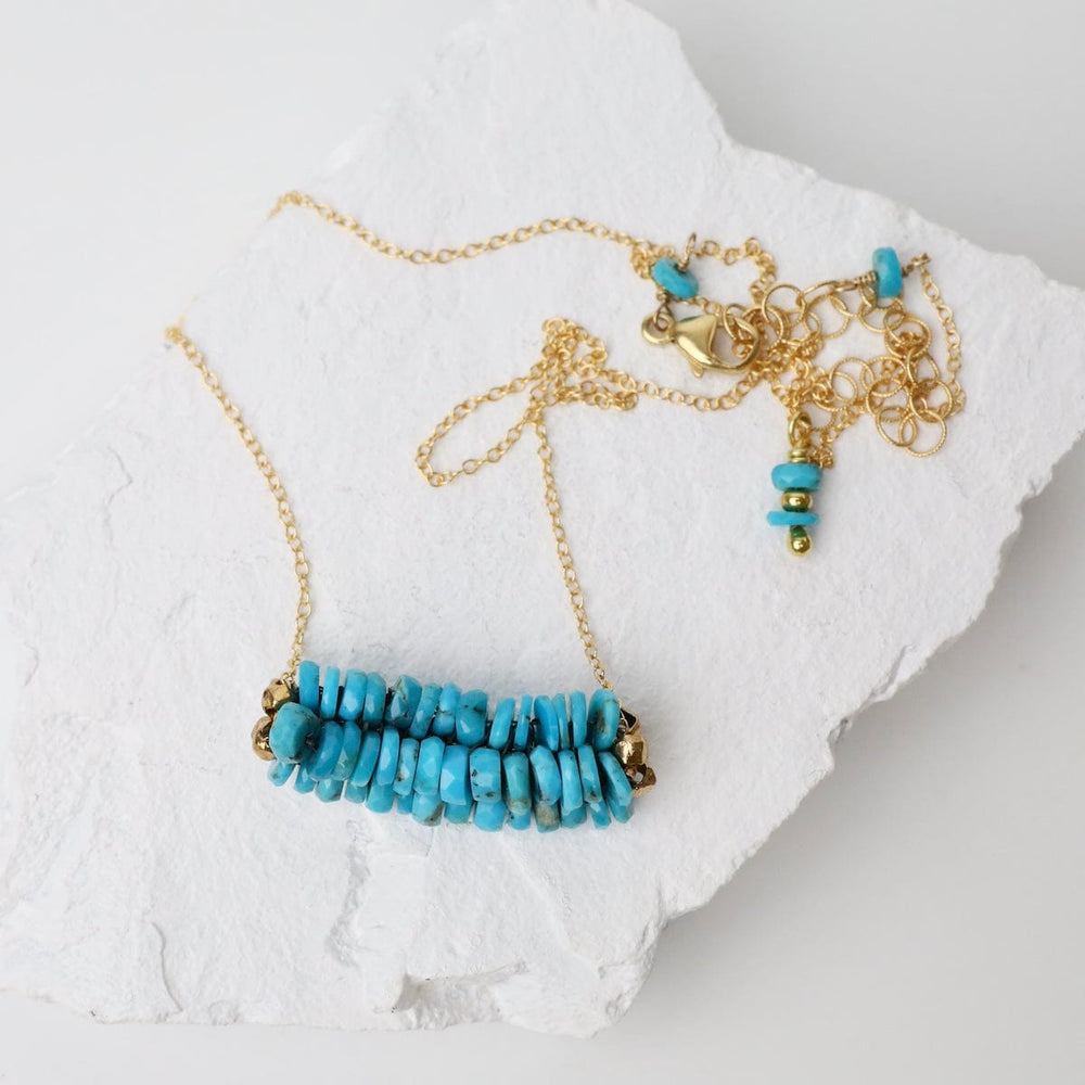 
                      
                        NKL-GF Hand Stitched Arizona Turquoise with Vermeil Trim
                      
                    