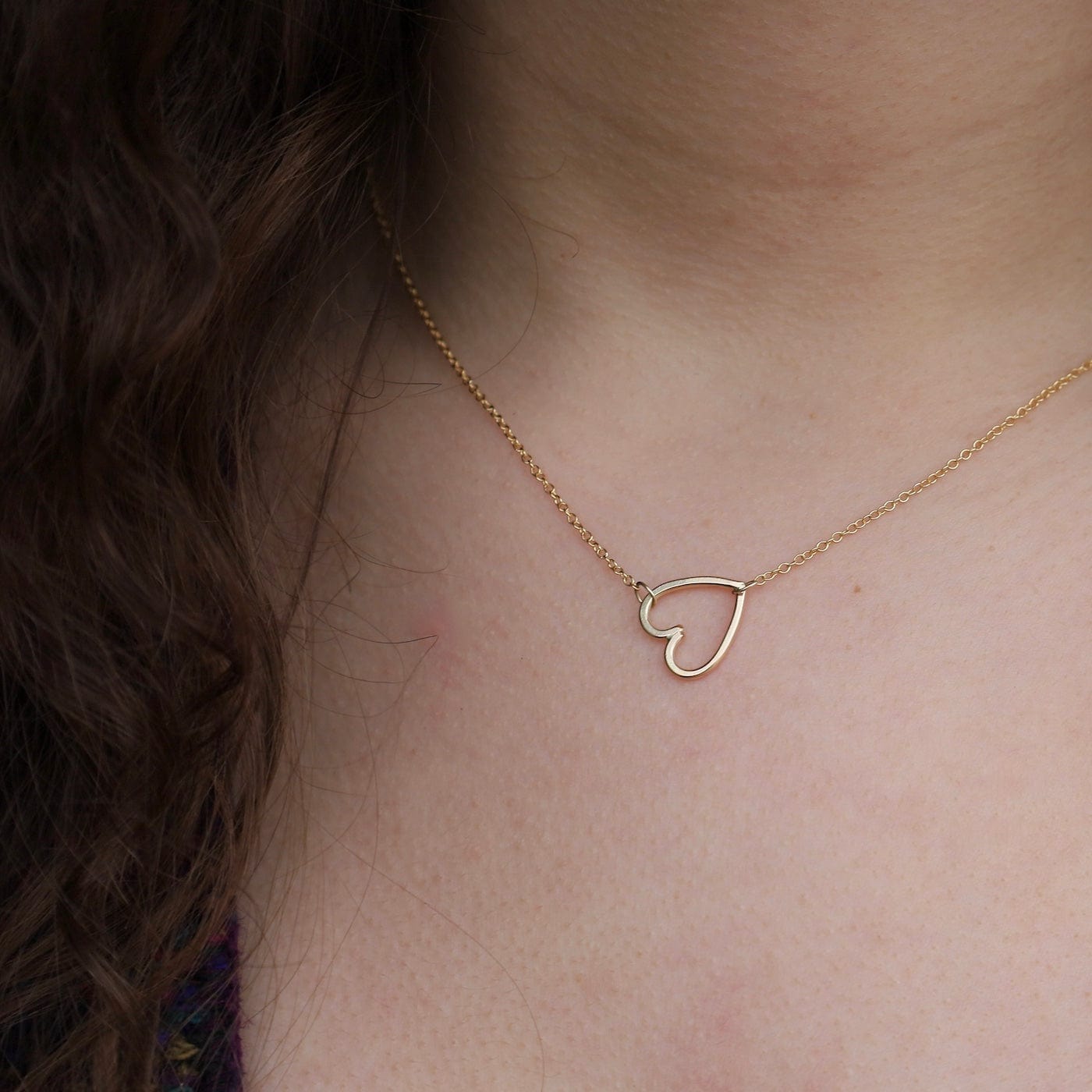 NKL-GF Heartline Gold Necklace