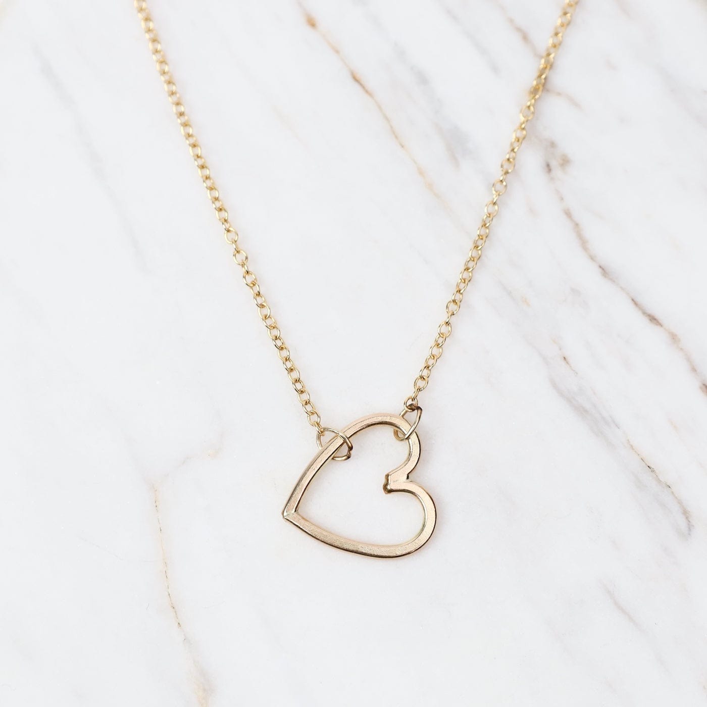 NKL-GF Heartline Gold Necklace