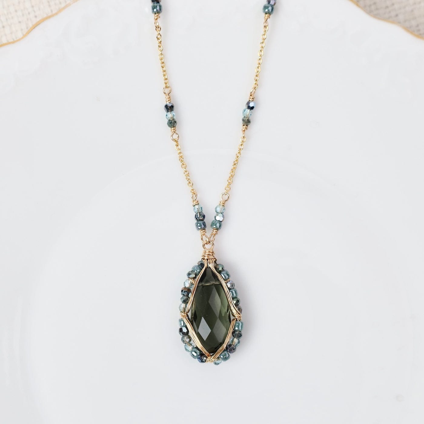 NKL-GF Indigo Mix Drop Necklace