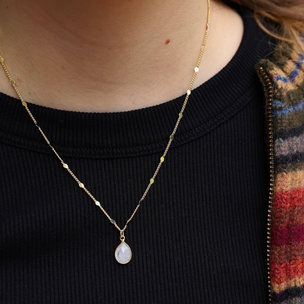 NKL-GF Joelle Moonstone Drop Necklace