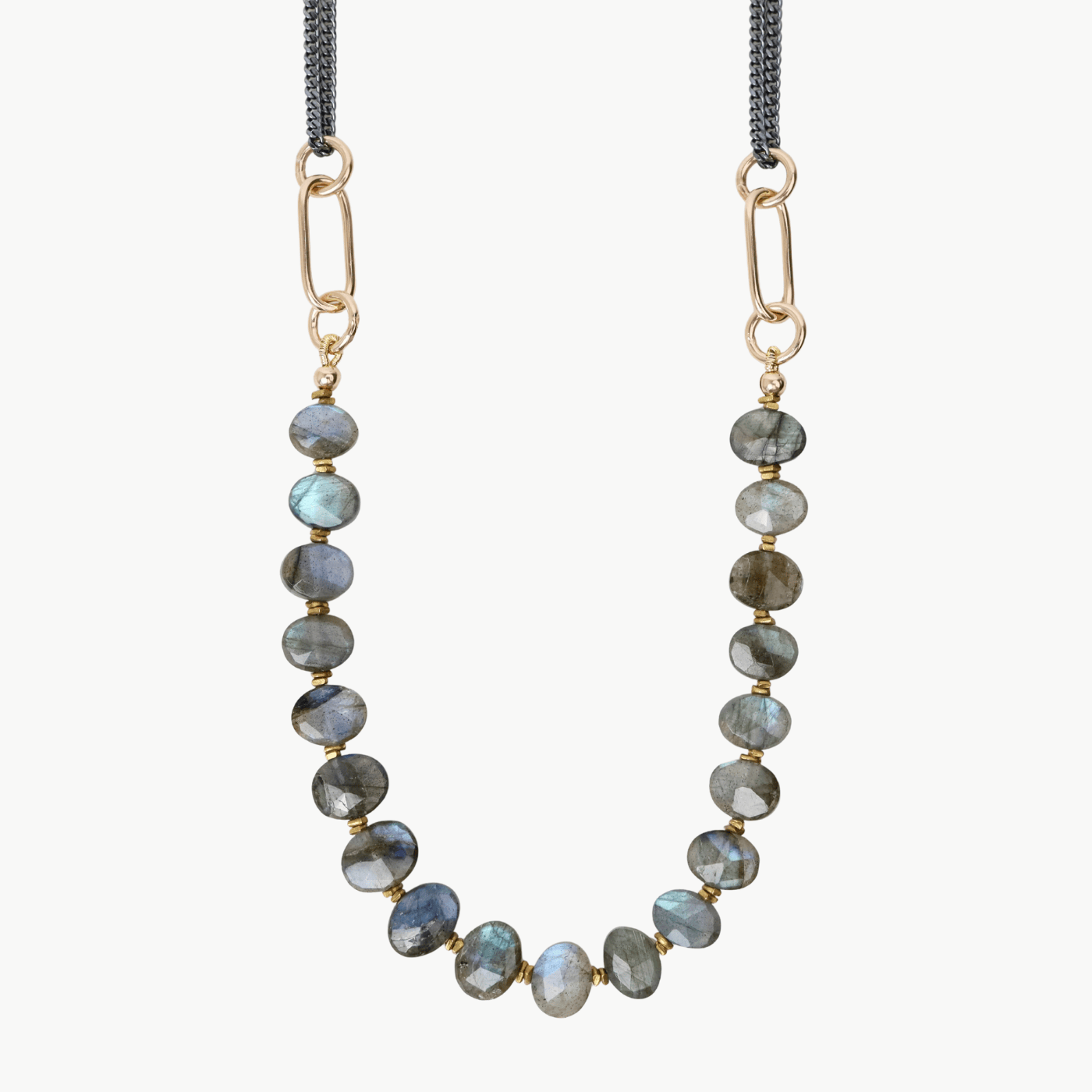 NKL-GF Labradorite Abacus Necklace