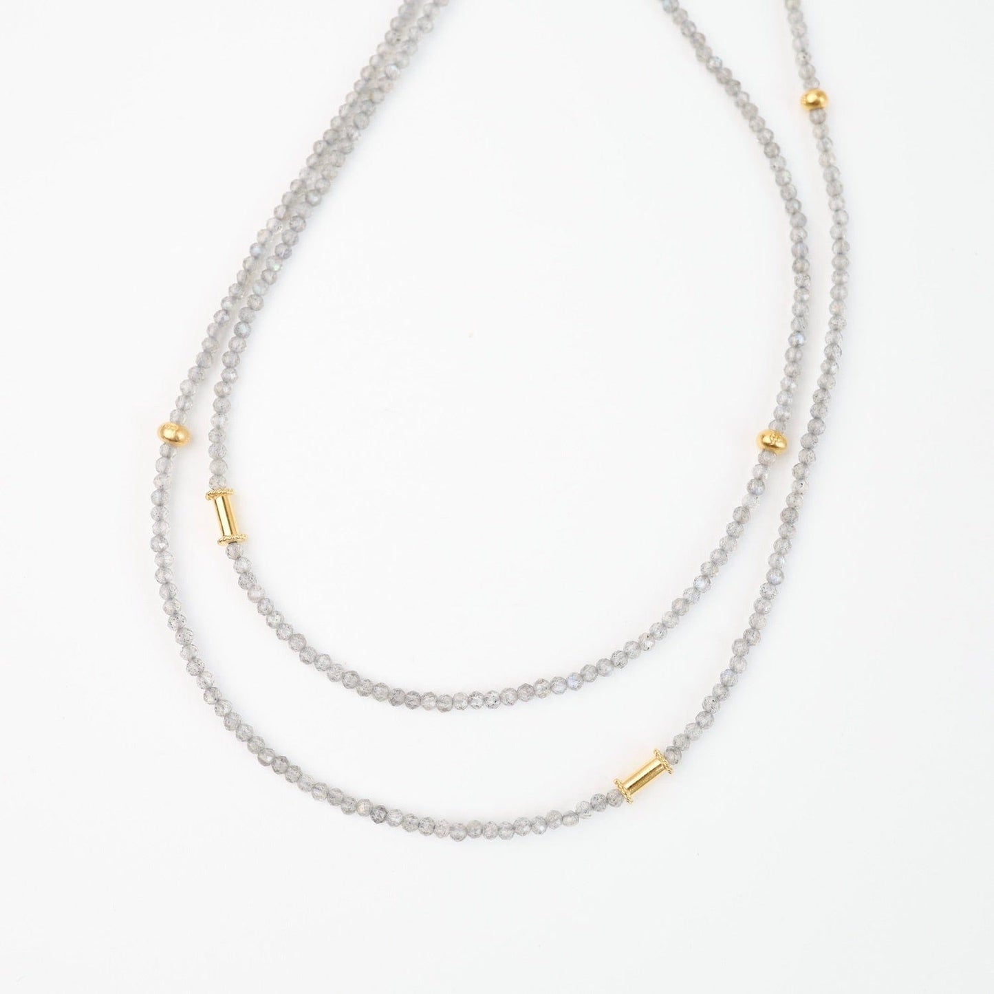 NKL-GF Labradorite and Gold Vermeil Necklace