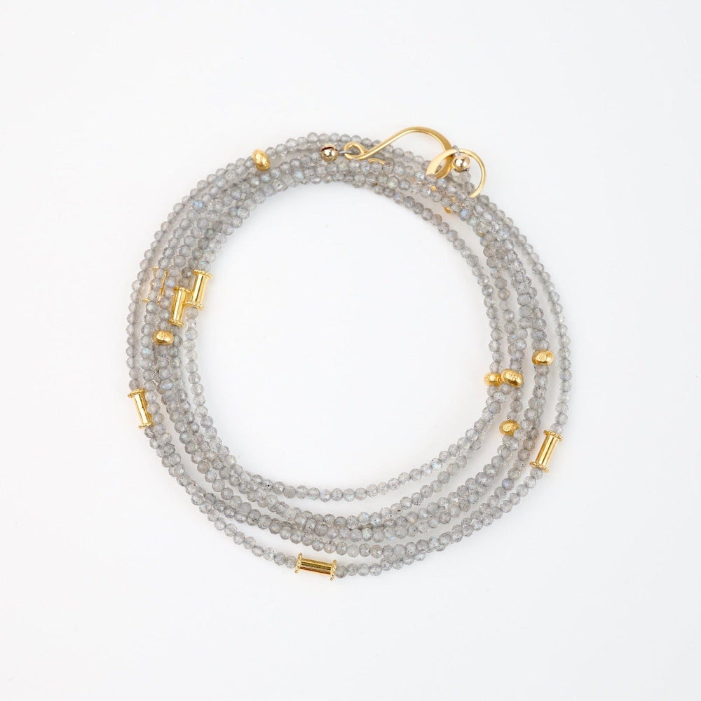 
                  
                    NKL-GF Labradorite and Gold Vermeil Necklace
                  
                