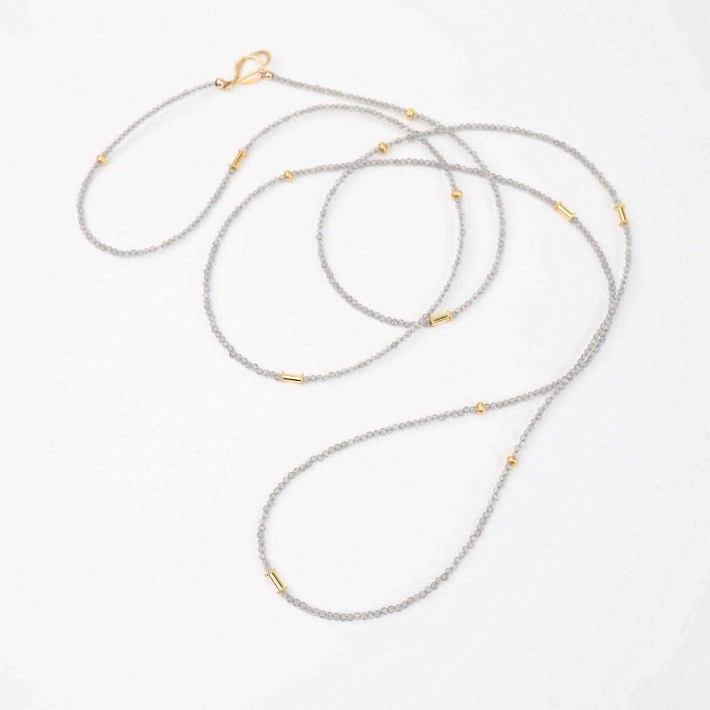 NKL-GF Labradorite and Gold Vermeil Necklace