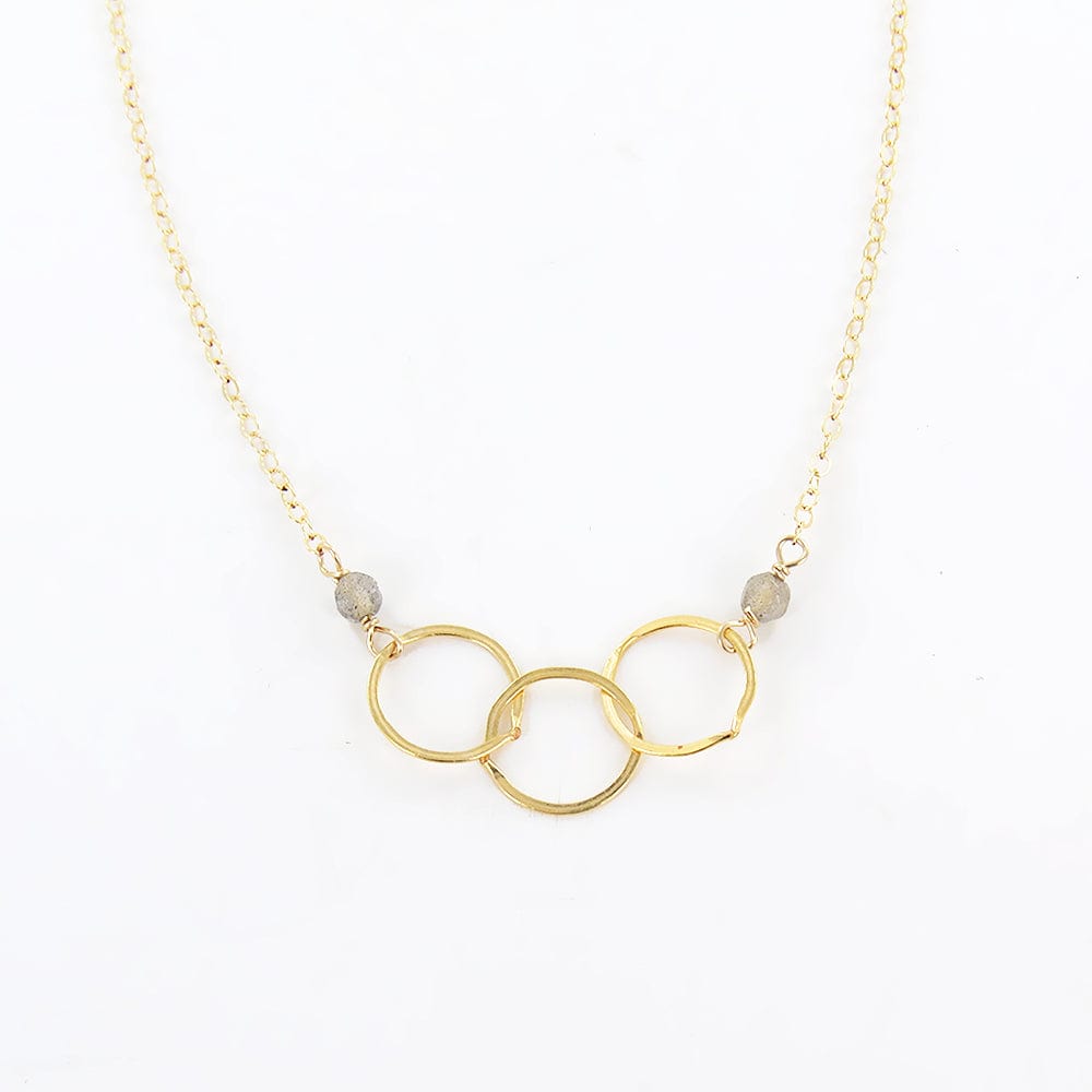 
                      
                        NKL-GF LABRADORITE AND THREE LOOPED GOLD NECKLACE
                      
                    