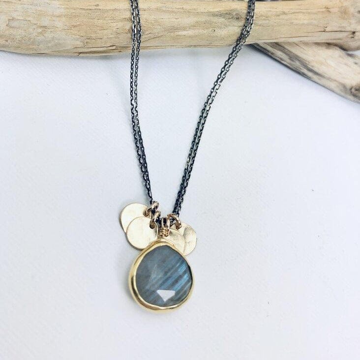 NKL-GF Labradorite Discs Necklace